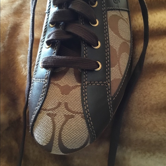 Coach Leather & Canvas Loafer Sneaker Sz 9 - Rare! - Picture 4 of 8